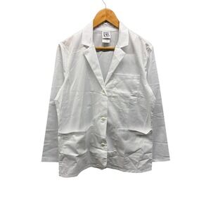 Cherokee Project Lab‎ Lab Coat Men's Size Medium White Modern Classic Uniform